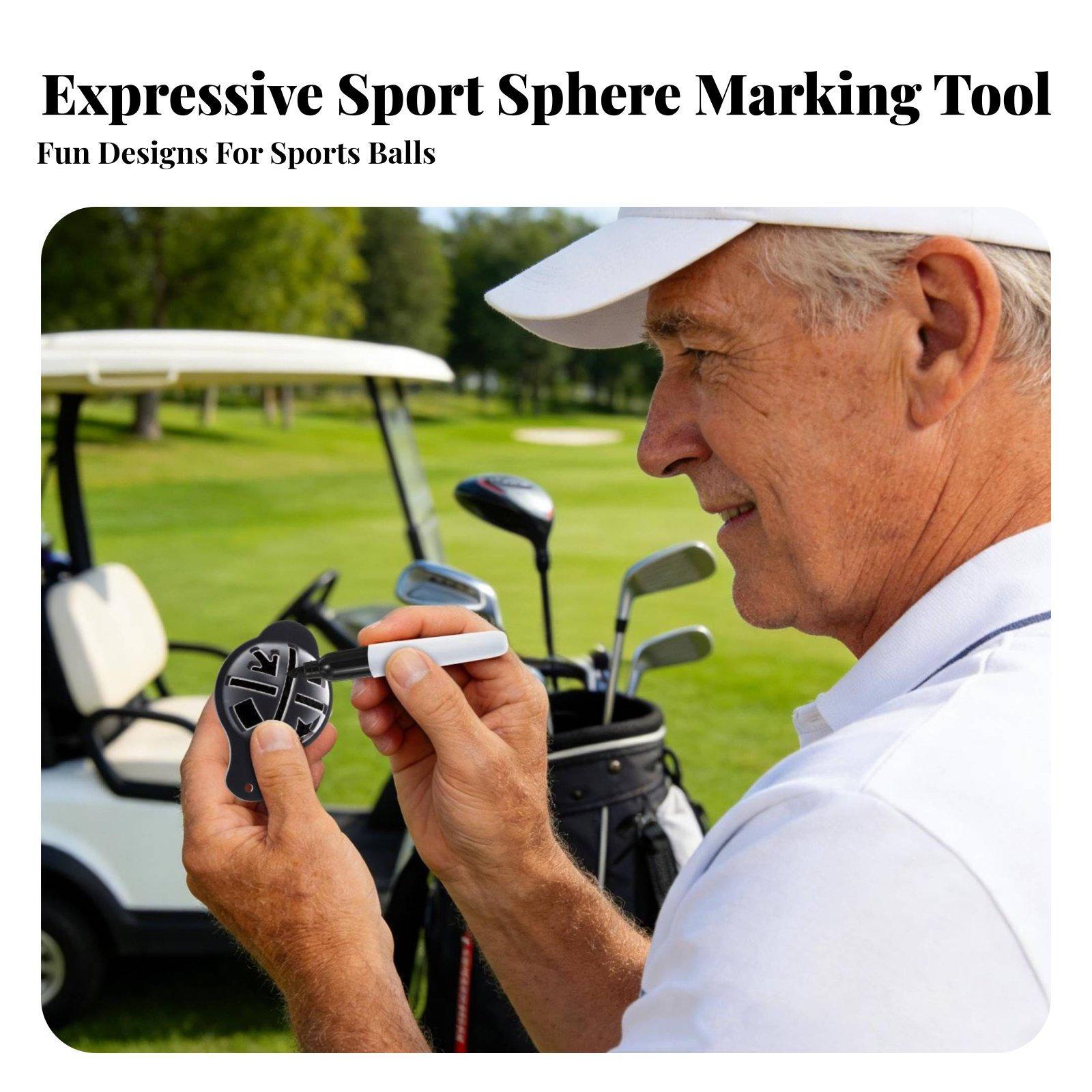 Golf Equipment Guide - Golf Ball Marker Portable Marking Guide
