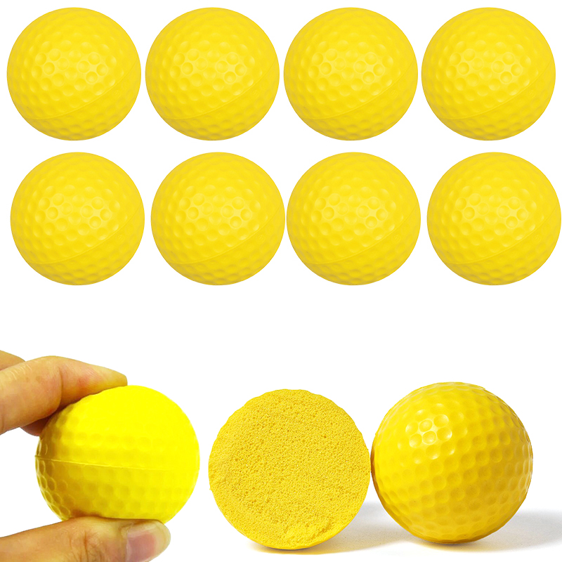 Practice Equipment For Golf - 6/12PCS Yellow PU Golf Practice Ball