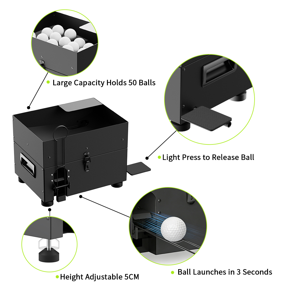 Iron Golf Teeing Machine Semi- - Golf Equipment Logos recension och pris