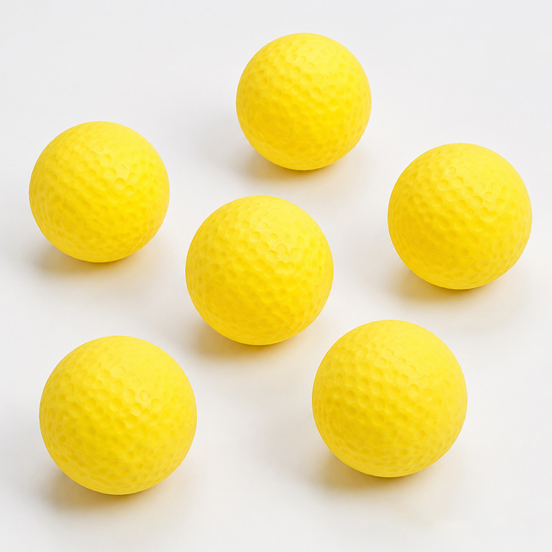 6/12PCS Yellow PU Golf Practic - Practice Equipment For Golf recension och pris