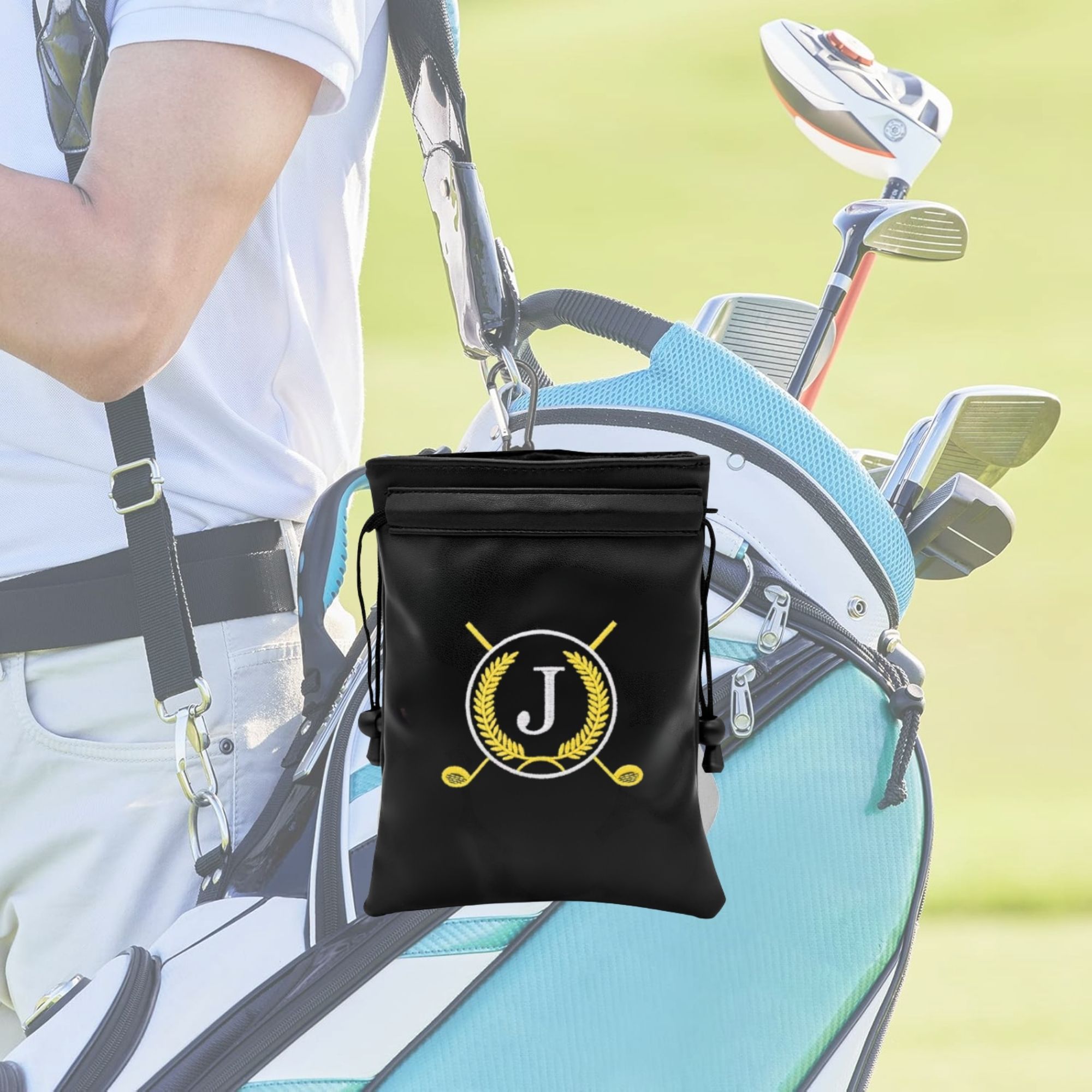 Funny Golf Valuables Pouch wit - Golf Equipment Drawing recension och pris